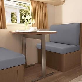 Housses de coussin extensibles pour dinette de camping-car en 2 pièces, housses de coussin de canapé en soie de lait - parfaites pour les sièges de camping-car