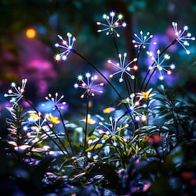 Solar-Gartendekor-Leuchten, solarbetriebene Außenleuchten, wasserdicht, für Garten, Terrasse, Veranda, Blumenbeet, Feengartenbedarf, Geschenke, Feuerwerk