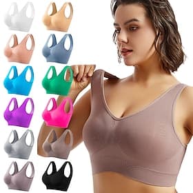 Femmes Soutien-gorge de yoga Soutien-gorge Pilates Soutien-Gorges de Sport Brassière Soutien-Gorge Faire monter Sans couture Anti-vibration Sans-Fil Couleur U thumbnail 2