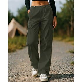 Women's Cargo Pants Hiking Pants Trousers Spring Autumn / Fall Outdoor Regular Fit Quick Dry Lightweight Breathable Pants / Trousers Green Grey Camping / Hikin