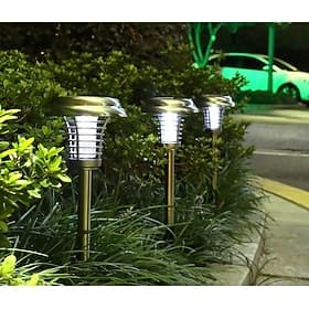 Solar-Insektenvernichter, wasserdicht, für den Außenbereich, Mückenvernichter und Beleuchtung, Abwehrlampe für den Innen- und Außenbereich, Gartenterrasse, vio