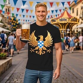 T-shirt Lederhosen T-shirt Match Bavarian Munich German Alpine T-shirt Sleeve Graphic for Men's Adults' 3D Print  for Carnival Oktoberfest Beer Party