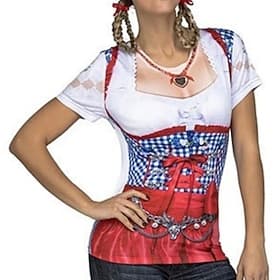 T-Shirt Bayerisch München Deutsch alpin T-Shirt Ärmel Grafik für Damen Erwachsene 3D-Druck  für Karneval Oktoberfestbier Party Alltagstauglich