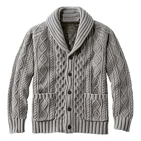 Men's Sweater Cardigan Sweater Cable Knit Regular Tops Button Up Plain Shawl Collar Vacation Fashion Casual Daily Wear Clothing Apparel Spring   Fall Pink Pink