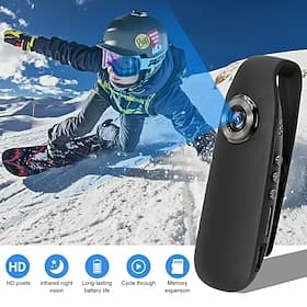 1080P Full HD Mini Camera Body Wear Camera Cycling Video Recorder Motion Activate Portable Pocket Body Cams Police Body Camera