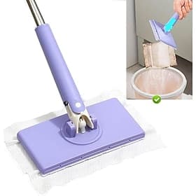 Mini-Mopp mit Tuchwechsel für den Heimgebrauch, flacher Lazy-Mopp mit Klemmdesign, Mini-Reinigungswerkzeug für Gesichtstücher, Feuchttücher und die tägliche Ha