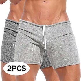 Men's Bermuda shorts Sweat Shorts Shorts Beach Shorts Drawstring Elastic Waist Multi-pack Plain Comfort Sports Short Casual Daily Outdoor Vacation Classic Styl