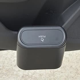 Car Door Hanging Trash Bin Mini Car Garbage Can with Lid Multi-Functional Storage Box Seat Back Organizer Side Hanging Container for Vehicles