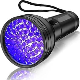 UV Flashlight Black Light, 51 LED Blacklight Pet Urine Detector for Dog/Cat Urine, Dry Stains, Bed Bug, Resin Curing, Scorpions Finder