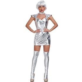Costume Robot Astronaut Cosplay Adults' Women's Halloween Carnival Party Performance Dress Up