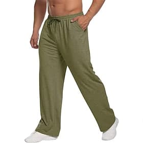 Per uomo Pantaloni da tuta Pantaloni Pantaloni invernali Pantaloni della tuta a gamba dritta Coulisse Tasca Elastico in vita Semplice Comodità Quotidiano Sport