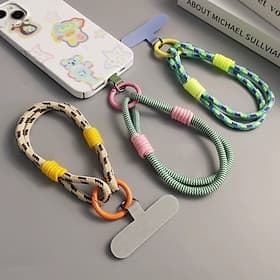 Fashionable two strand simple hand rope simple short wrist rope double-layer hanging rope firm and sturdy anti breakage and anti drop mobile phone hanging rope