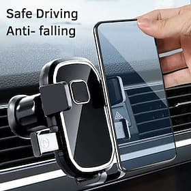 Air Vent Car Phone Mount Holder Universal Adjustable Dashboard Clip On Mobile Stand Vehicle Car Interior Navigation Secure Grip Smartphone Accessory Easy Insta