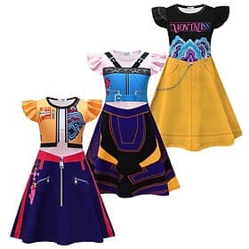 Korean Idol Inspired Pop Star Costume Fancy Dress Virtual Idol Movie Cosplay for Girls' Kids Halloween Carnival Performance Comic Con Anime Expo