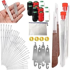 74 Pcs (237-in-1) Big Eye Steel Needles Set - Long  Thin Handmade Quilting  Sewing Needles Kit for DIY Sewing Projects