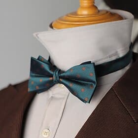 Men's Neckties Dot Wedding Party Daily Wear