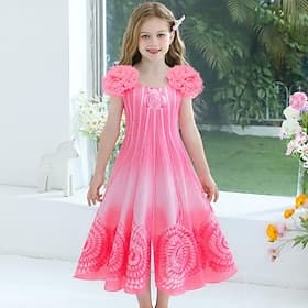 Sorcière Glinda Costume Robe Elégante Cosplay for Fille Enfant Halloween Carnaval Performance Comic-Con Salon de l'Anime