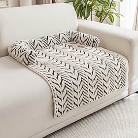 Plush Mat For Pet Thickened Soft Dog Cat Bed Cushion Non Slip Sofa Protector Washable Comfortable Sleeping Pad Warm Cozy Pet Nest Blanket Home Furniture Cover