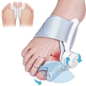 Bunion Corrector for Women  Men Adjustable Hallux Valgus Splint with Knob, Toe Separator  Straightener, Orthopedic Brace for Day  Night Use