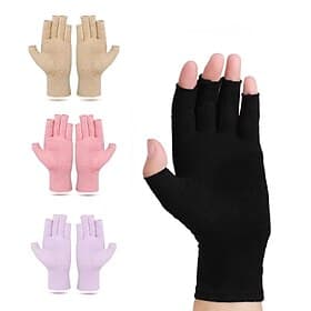 1 Pair Compression Arthritis Gloves for Pain Relief Support Carpal Tunnel Tendonitis Rheumatoid Disease Wrist Brace Outdoor Sports Cycling Running Exercising K