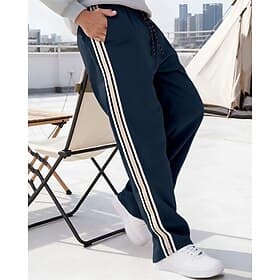 Men's Sweatpants Trousers Straight Leg Sweatpants Drawstring Pocket Elastic Waist Color Block Striped Comfort Daily Sports Outdoor Fashion Casual Wine Army Gre