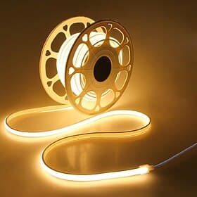 10m 12m 15m Flexible LED-Lichtstreifen 320 LEDs COB 8mm 1 Stück Warmweiß Weiß Neutralweiß LED-Streifenlicht Wasserdicht 24 V