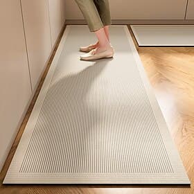 Tapis de couloir en diatomite de cuisine doux absorbant antidérapant lavable en machine tapis de sol long résistant à l'huile style moderne minimaliste facile