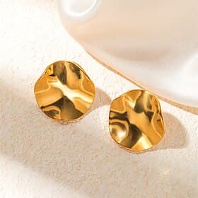 1 Pair Hoop Earrings Earrings For Women's Street Date Beach Stainless Steel Vintage Style