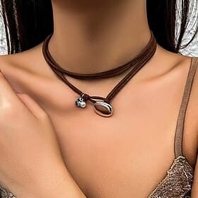 1PC Necklace Layered Necklace For Women's Street Gift Daily Alloy Classic