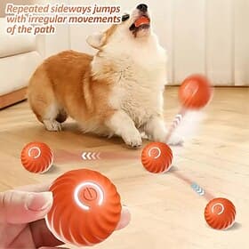 Interactive dog toy ball, suitable for puppies, small and medium-sized dogs, and pets/cats. Automatically starts, stimulating, entertaining, and helps combat b