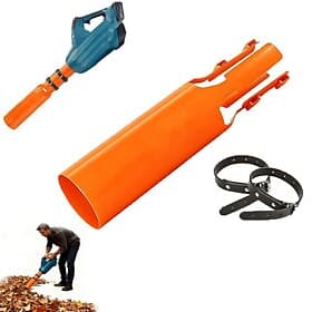 Leaf Blower Air Booster, Air Flow Booster for Blower, Turbo Nozzle Extension Boosts Speed  Power, Leaf Blower Attachment Fits 2-4 Inch Blowers for Yard, Lawn,