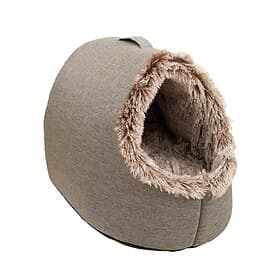 Plush Cat Cave Bed for Indoor Cats  Small Dogs - Fluffy Covered Pet House, Self-Warming Removeble Dog Bed with Anti-Slip Bottom, Washable Cat Hideaway Hut