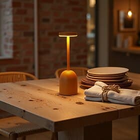 Rechargeable Cordless LED Table Lamps Touch Sensor Light, 3-Levels Portable Dimming Wireless Battery Operated Lamp,Night Light/Restaurant Table/Outdoor/Coffee/