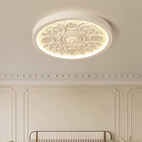 Moderne LED-Deckenleuchte im französischen Schnitzdesign, Leuchte aus Kunstharz für Schlafzimmer, Küche, Esszimmer, Büro