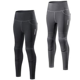 WOSAWE Spring/Summer Knight Pants Women's High Waist Hip Lifting Pants Motorcycle Yoga Sports Detachable CE Protective Riding Pants MD127/ME322