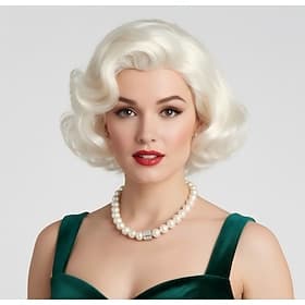 Perruque de costume classique pour femmes Halloween soirée cosplay