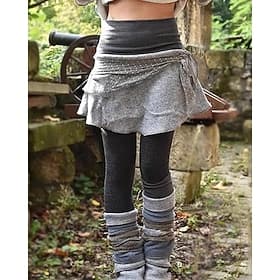 Damen Leggings Streetwear Lässig Volle Länge Mittlere Taillenlinie Farbblock Elastischer Bund Geschichtet Bequem Dehnbar Täglich Outdoor Urlaub Grau Herbst Win