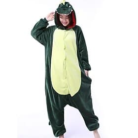 Kigurumi Pajamas Fancy Costume Onesie Costume Animal Dragon Dinosaur Warm Comfy Adults' Unisex Men and Women Christmas Halloween Carnival Party Performance Hom