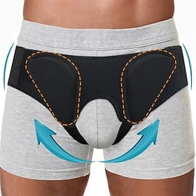 Comfortable Hernia Belt Truss for Men  Women - Custom Fit Double/Single Inguinal/Sports Hernia Support Groin for Left RightUpgraded Hernia Braces/Adjustable St