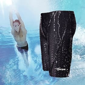 Men's Rash Guard Swim Shorts Compression Swimming Jammer Sports Tights Solid Colored Quick Dry Swimwear Bottoms Surfing Racing Workout Summer