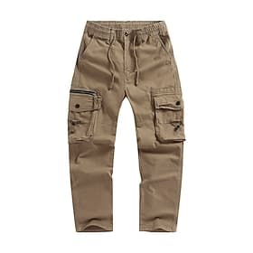 Per uomo Pantaloni Cargo Pantaloni Multi-tasche Semplice Antivento Indossabile Lunghezza intera All'aperto Quotidiano Campeggio  Escursionismo Streetwear Elega
