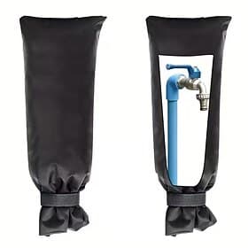 2 fundas protectoras de invierno para grifos (1 grande y 1 pequeña), aptas para grifos exteriores e hidrantes. Compatibles con tuberías europeas. Resistentes a