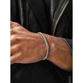Bracelet chaîne en acier inoxydable pour homme – plusieurs tailles et couleurs, élégant et résistant pour un usage quotidien