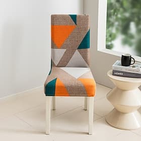 Set of 1/4/6 Dining Chair Covers, Stretchy Soft Parsons Chair Slipcovers, Removable Washable Kitchen Room Chair Protector