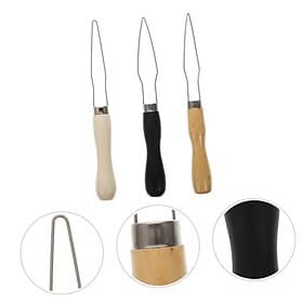 3 Pcs Button Hook Aids, Easy Dressing Tool for Seniors and People with Arthritis, Button Assist Tool for Shirts, Jackets, and Clothing Accessories