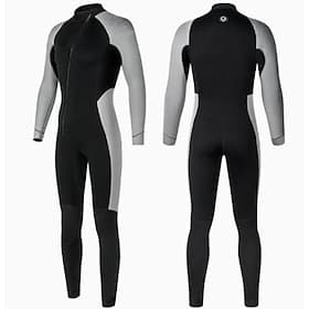 Men's Diving Suit 3mm Neoprene Wetsuit Thermal Full Body Suit Solid Colored Thermal Thickened UV-Protective Long Sleeve Swimwear Swimsuit Surfing Diving Snorke