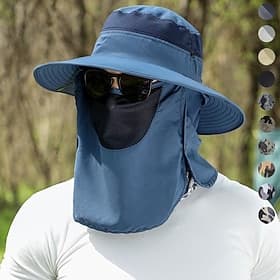 Sun Hat Bucket Hat Fishing Hat Hat Waterproof Portable UV Sun Protection Autumn / Fall Men's Women's Fishing Activity