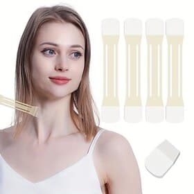 Face Neck Lifting Tape Semi-Transparent Elastic Neck Wrinkle Patch to Fade Wrinkles with Facial Lift Tightening for Men and Women