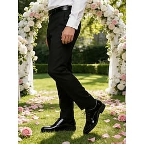 Zapatos de vestir Oxford de charol verde para hombre: zapatos formales con cordones brillantes para negocios, bodas y eventos especiales.