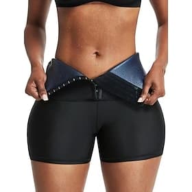 Women's Shapewear Fashion Sweet Pure Color Patchwork Shorts Vacation Street Going out Blue Silver Spring Fall Tailored Fit